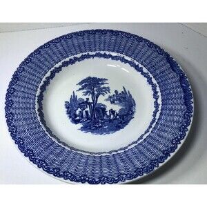 9” Bowl Flow Blue W Adam’s & Co. Mazara  England
